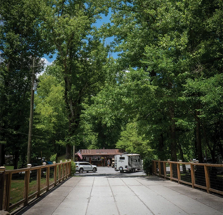 entrance to Greenbrier Campground