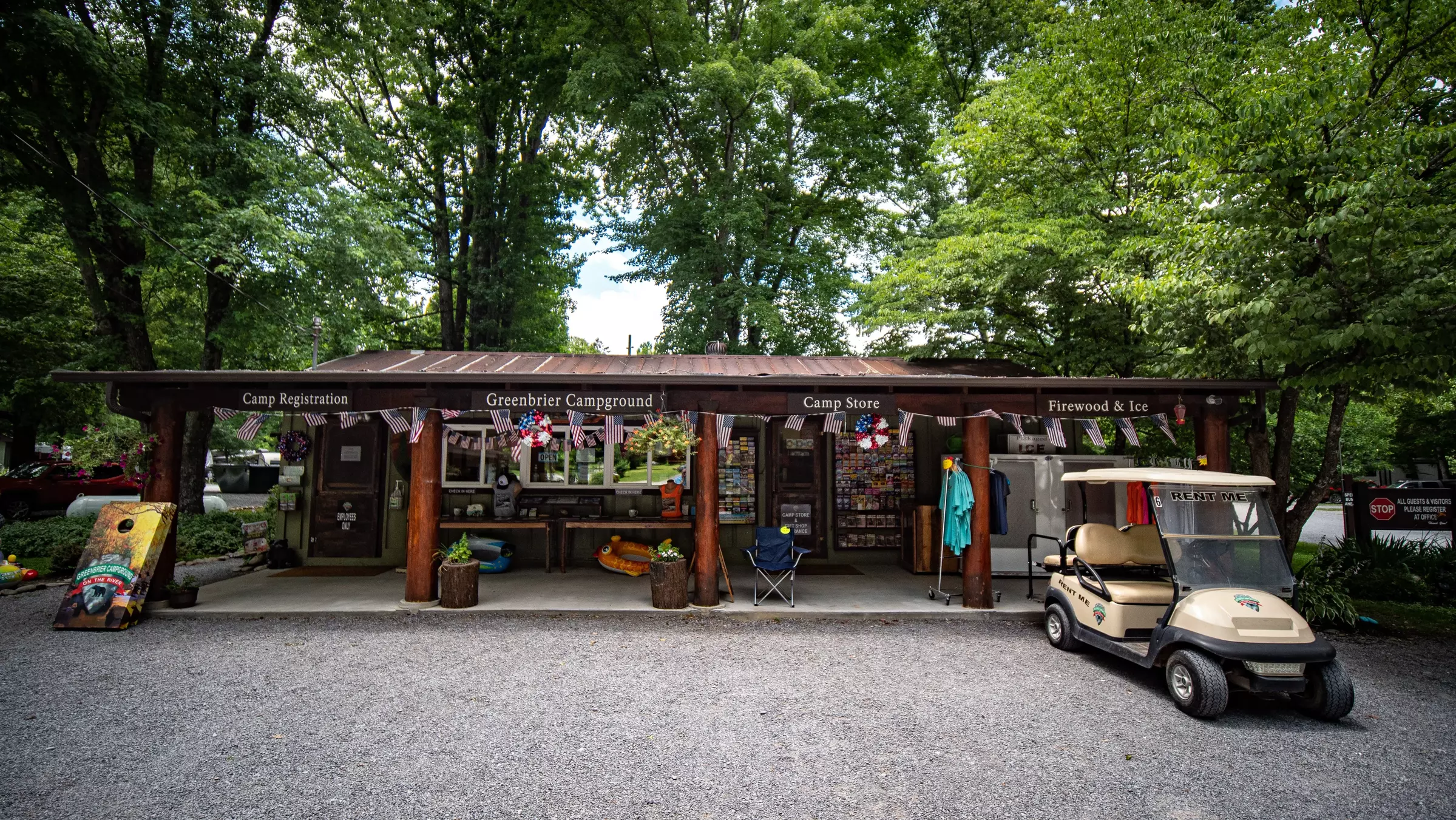 Campground office at Greenbrier Campground