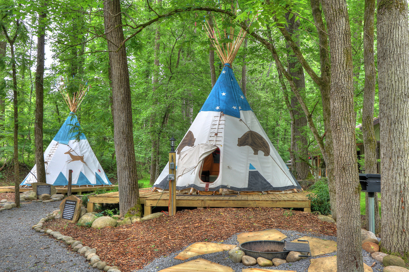 tipi tent at Greenbrier 