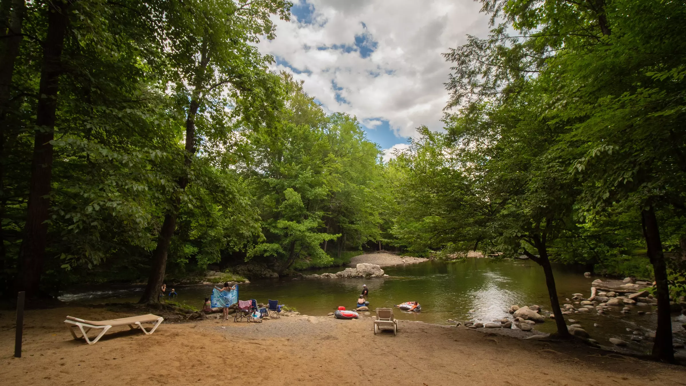 Flint Rock Swimming Hole at Greenbrier Campground