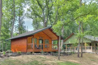 deluxe camping cabins at Greenbrier Campground