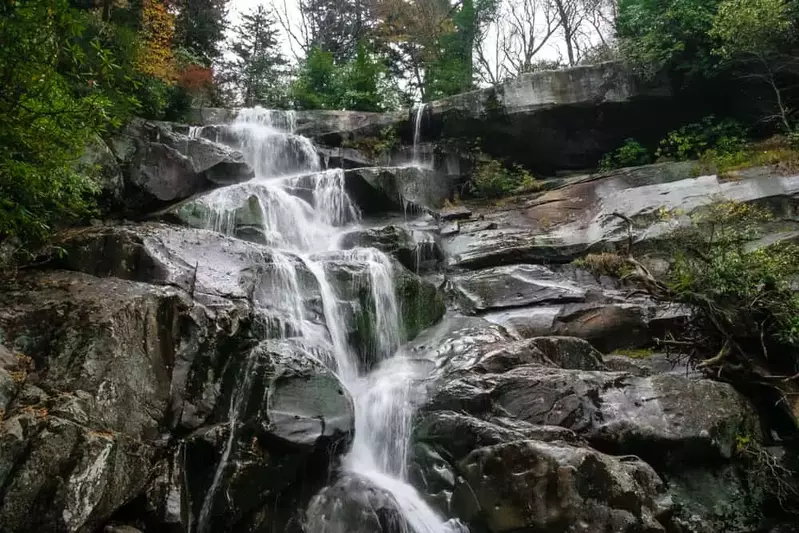 Ramsey Cascades Trail waterfall
