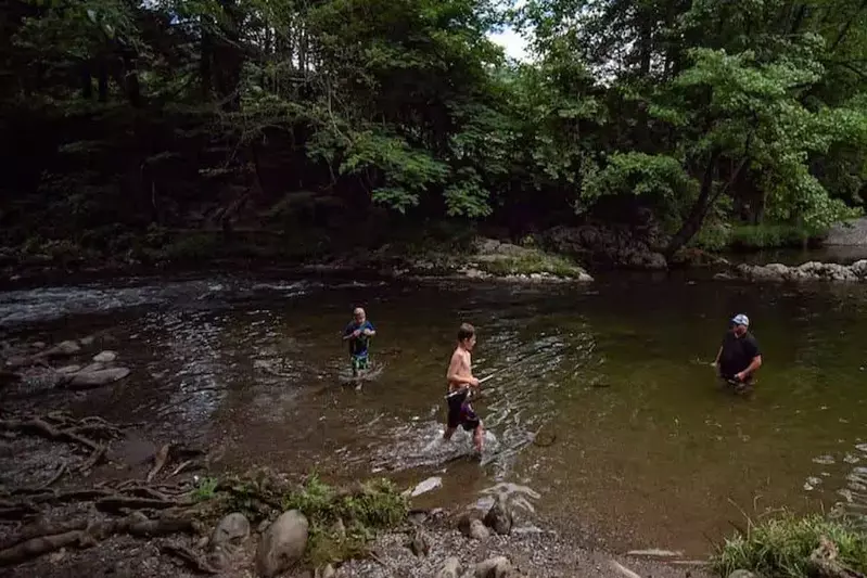 family fishing