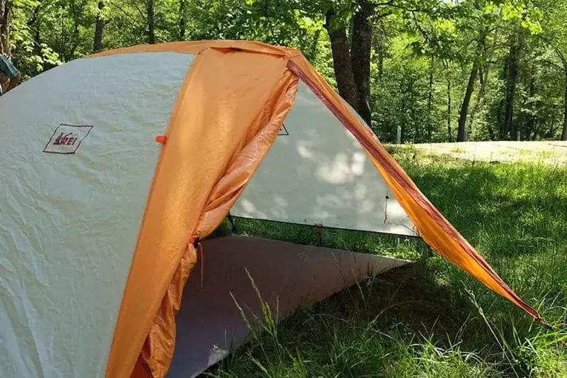 orange tent