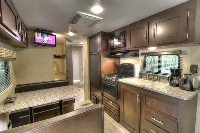 inside of a camper