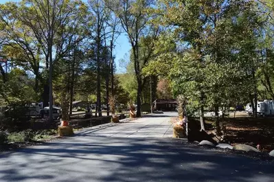 bridge leading to greenbrier campground