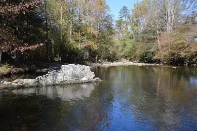 View of the river at the campground