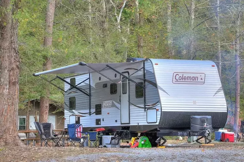 RV camping in the Smoky Mountains