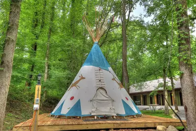tent camping at a Smoky Mountain campground