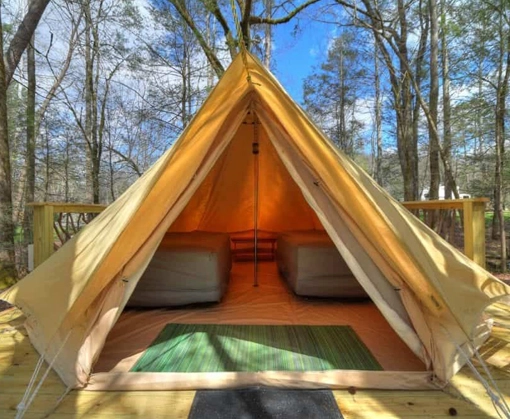 Bell tent at Greenbrier Campground