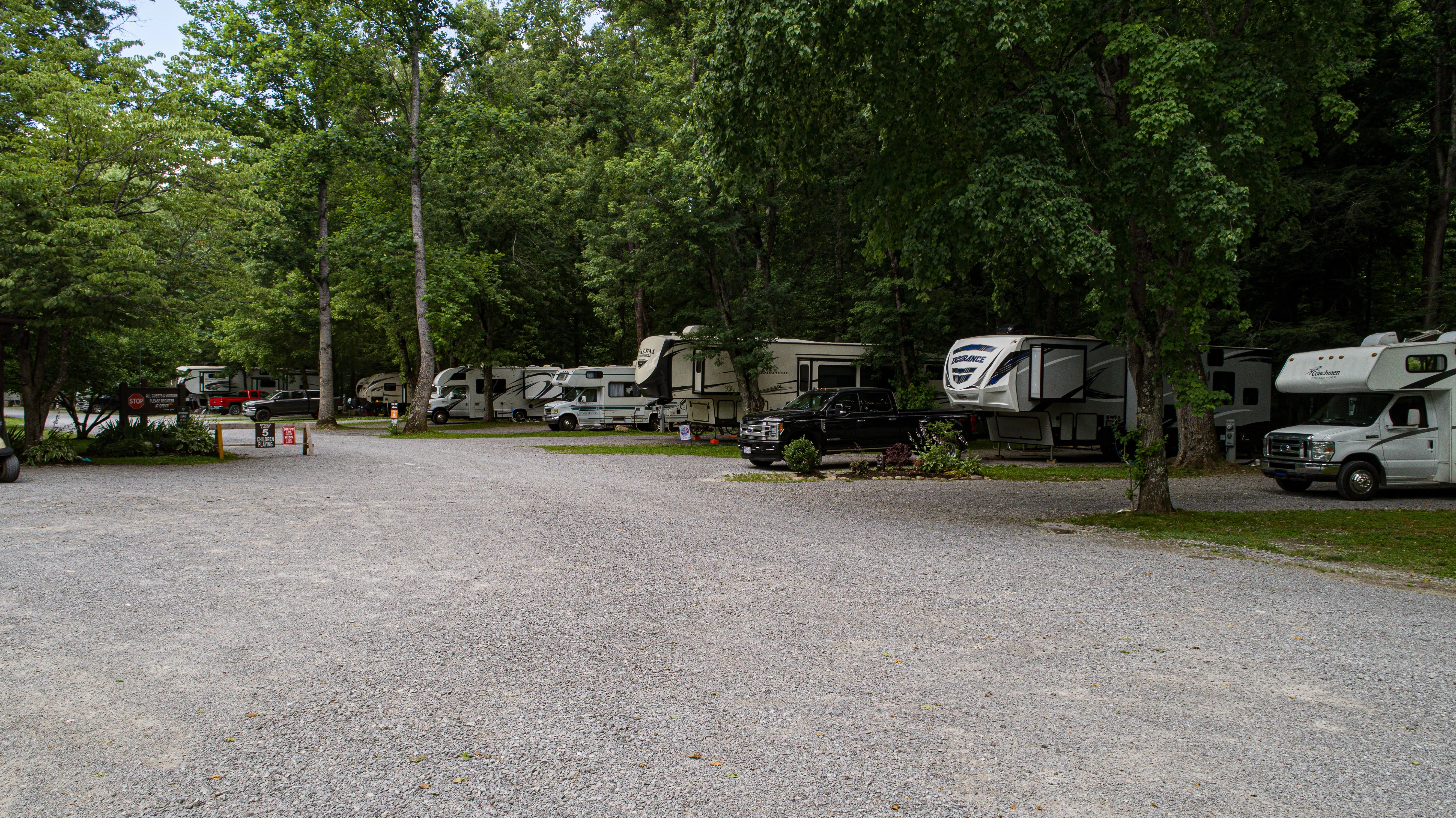 RV camping at Smoky Mountain campground