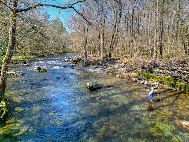 swimming hole at Greenbrier Campground