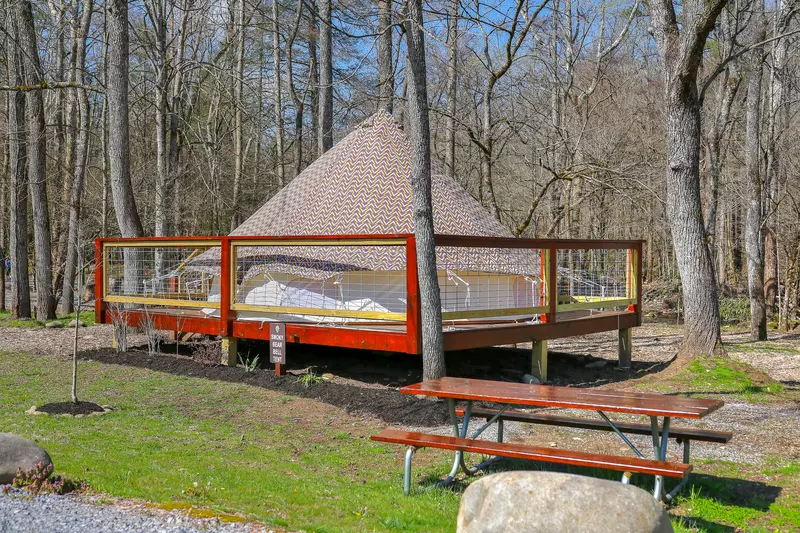 Bell tent at Greenbrier Campground