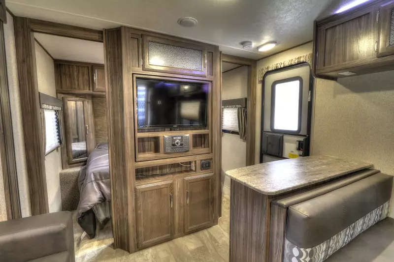 interior of RV rental in the Smoky Mountains