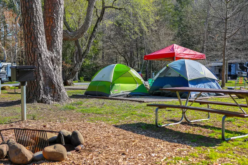 tent sites in the Smoky Mountains