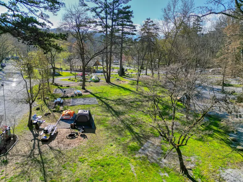 aerial view at Greenbrier Campground