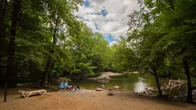 beach and swimming hole