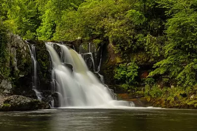abrams falls trail is one of the top easy hiking trails in the Smoky Mountains
