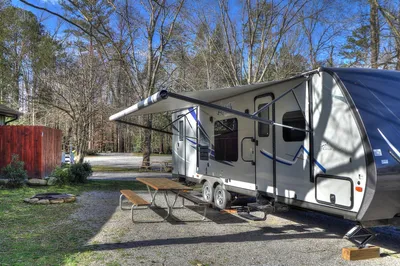 winter camping in the smoky mountains at Greenbrier