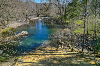 river at Greenbrier Campground in Tennessee